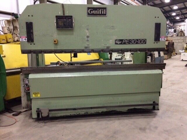 110 Ton Guifil PE-30-100 Up-Acting Hydraulic Press Brake equipped with Automec Autogauge CNC 1000 Backgauge
