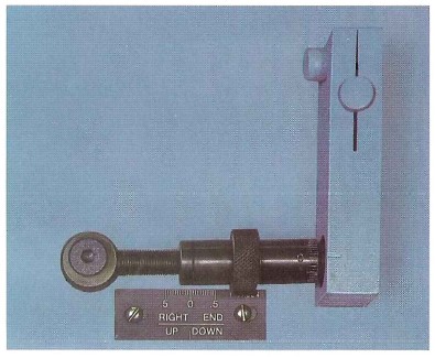 Front-operated. micrometer type, tilt adjustment